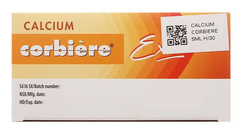 Calcium corbiere extra kids hộp 30 ống